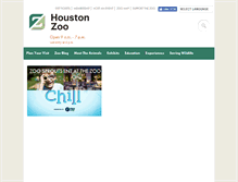Tablet Screenshot of houstonzoo.org